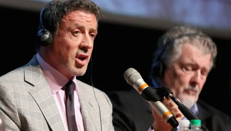 ROMA, APPLAUSI PER STALLONE