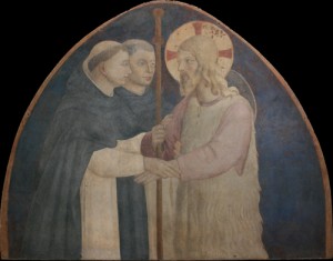 Beato Angelico, lunetta con Cristo Pellegrino