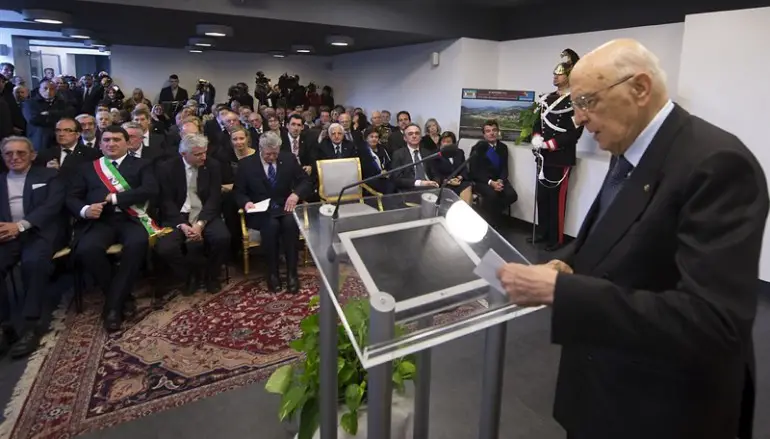 Napolitano: «Questo forse è il mio ultimo atto pubblico»