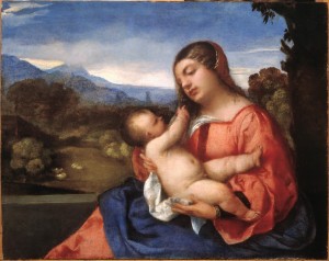 Tiziano - La Madonna con il bambino