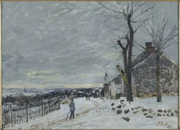Alfred Sisley Temps de neige à Veneux-Nadon / Tempo da neve a Veneux-Nadon