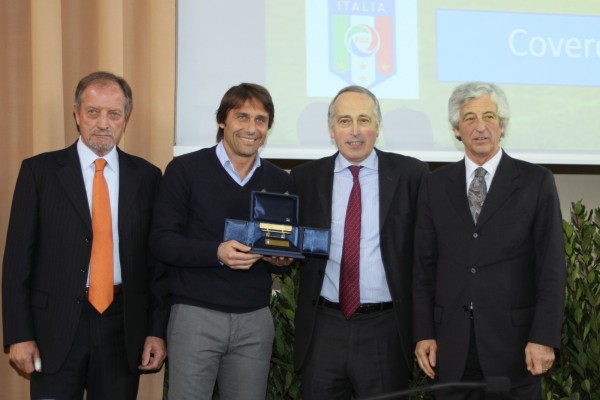 Ulivieri, Conte, Abete e Rivera - foto Franco Buttaro