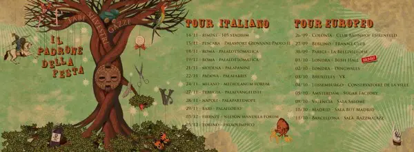 Le date del tour italiano ed europeo