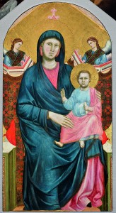 8. Madonna col bambino in trono e due angeli