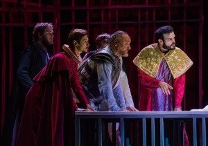 ©Marco Borrelli - Nelle foto, da sinistra a destra: Otello, gruppo con Doge e Otello, Desdemona, Emilia (Proietti) e Iago