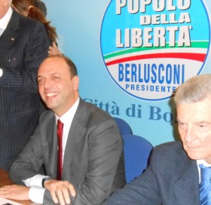 Angelino Alfano a Bologna