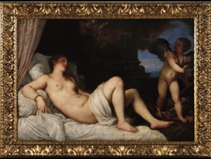 Tiziano Vecellio, Danae e la pioggia di monete d'oro, Napoli, Museo di Capodimonte © Fototeca della Soprintendenza speciale per il PSAE e per il Polo Museale della città di Napoli