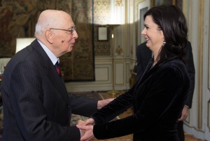 Laura Boldrini con il presidente della Repubblica ©Quirinale