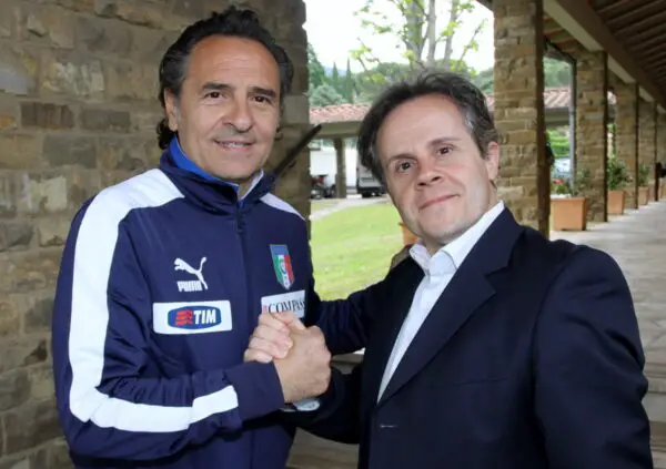 Cesare Prandelli con Emilio Buttaro @Franco Buttaro