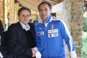 Cesare Prandelli con Emilio Buttaro - ©Franco Buttaro