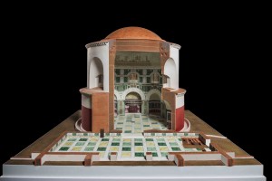 7.Plastico ricostruttivo mausoleo di S. Elena e dettaglio d’interno.  Archivio fotografico SSBAR, fotografia Zeno Colantoni 