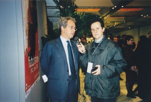 Enrico Mentana con Emilio Buttaro qualche anno fa