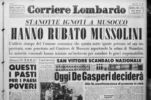 Il corpo del Duce - Corpo trafugato 2 - ritaglio giornale