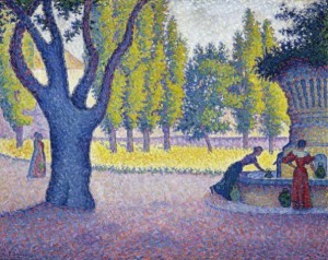 Signac Saint Tropez Fontaine des lices (1895)