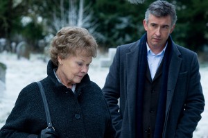 Judi Dench (Philomena Lee) and Steve Coogan (Martin Sixsmith) in Philomena