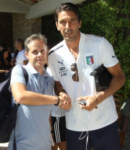 Gigi Buffon con Emilio Buttaro