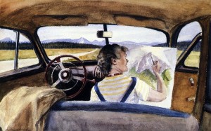 Edward Hopper, Jo in Wyoming. Acquerello su carta. 1946