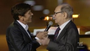 Gianni Morandi ed Ennio Morricone