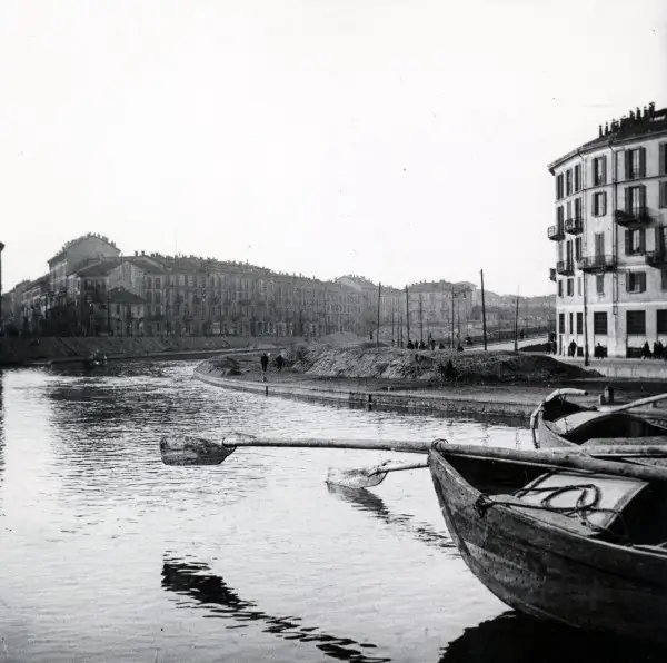 Arnaldo Chierichetti, La darsena di Porta Ticinese, © Arnaldo Chierichetti