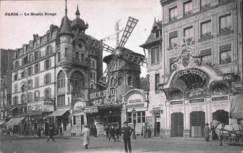 Il Moulin Rouge agli inizi del Novecento