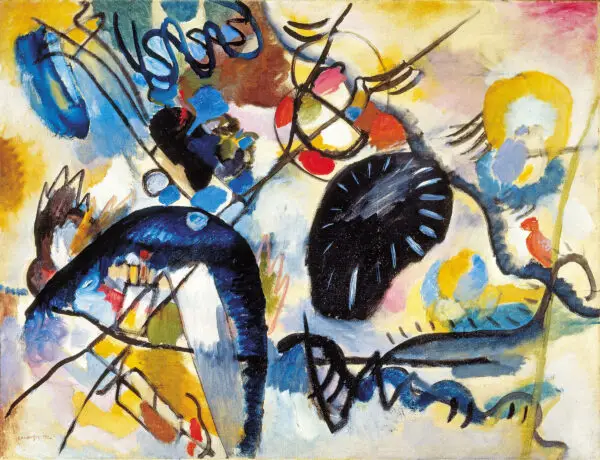 Wassily Kandinsky, Macchia nera I, 1912 Museo Russo di Stato, San Pietroburgo © Wassily Kandinsky, by SIAE 2014