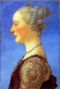 4. Pollaiolo - Ritratto femminile Firenze Galleria Uffizi