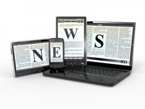 Media. Electronic news. 3d
