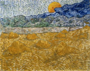 Vincent van Gogh Paesaggio con covoni e luna che sorge Olio su tela, cm 72 x 91,3 1889 Kröller-Müller Museum, Otterlo © Kröller-Müller Museum, Otterlo