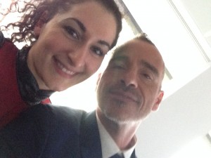 Silvia Marchetti con Eros Ramazzotti