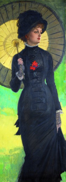 James Tissot - Dama con ombrello. Mrs Newton 1878 Olio su tela, 142x54 cm © Cliché Studio Bernardot – Musée Baron Martin – France