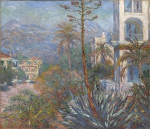 Claude Monet, Le ville a Bordighera (1884) - olio su tela; 116,5x136,5 cm Parigi, Musée d’Orsay 