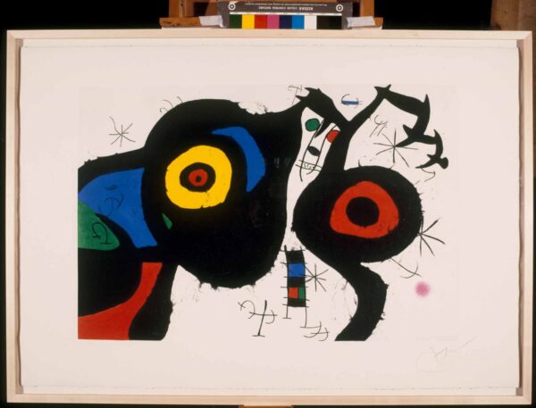 Joan Miró Personaggi e uccello, 1937 Inchiostro di china e acquerello su carta, cm 25 x 32 Collezione privata © Successió Miró by SIAE 2016