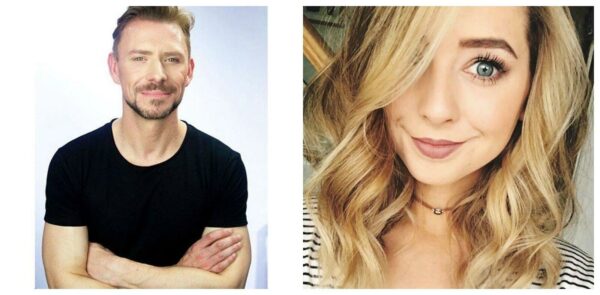 Da sinistra a destra: Wayne Goss e Zoella