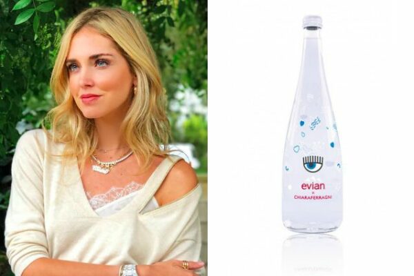 Chiara Ferragni acqua evian