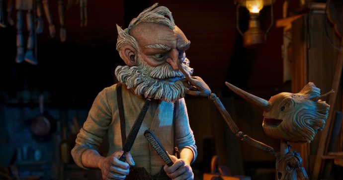 Un'immagine del film Pinocchio di Guillermo del Toro. Recensione